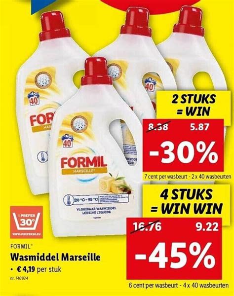 Formil Wasmiddel Marseille Promotie Bij Lidl