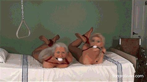 Lesbian Doctor Lisa Administers Hogtied B B O To Pantyhosed Patients