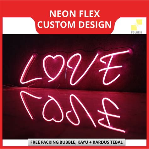 Jual Neon Flex Lampu Hias Custom Nama Neon Sign Lampu Cafe Custom