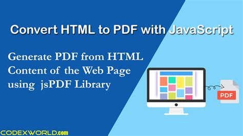 Convert HTML To PDF Using JavaScript CodexWorld