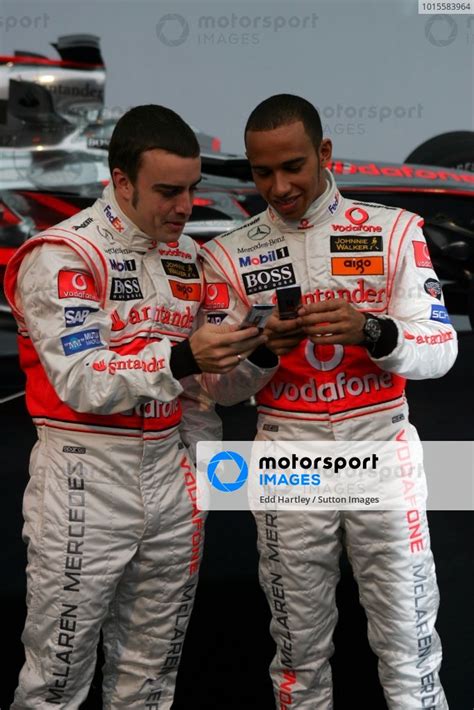 Fernando Alonso Esp Mclaren And Lewis Hamilton Gbr Mclaren With A