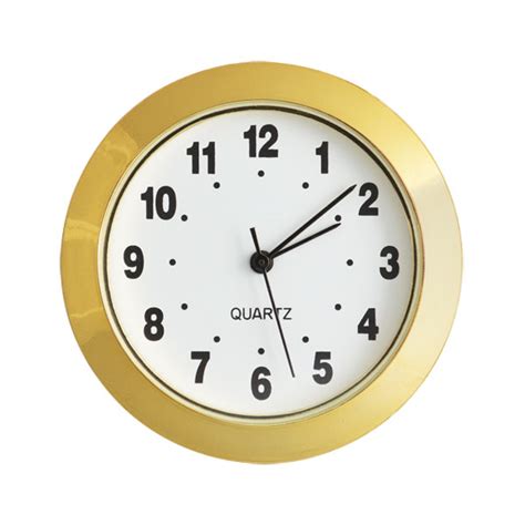 Mini Clock - Gold - EZ Read White Arabic - WoodTurningz