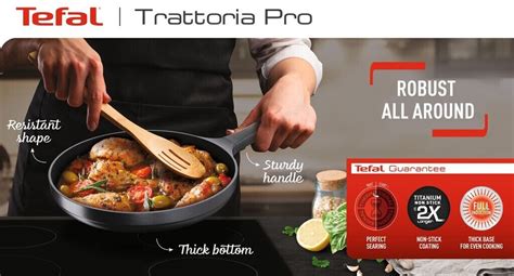 Tefal Trattoria Pro Schmorpfanne 28 cm mit Deckel Aluguss (G61237 ...