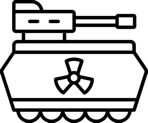 Nuclaer Tank Icon Style 20879038 Vector Art At Vecteezy