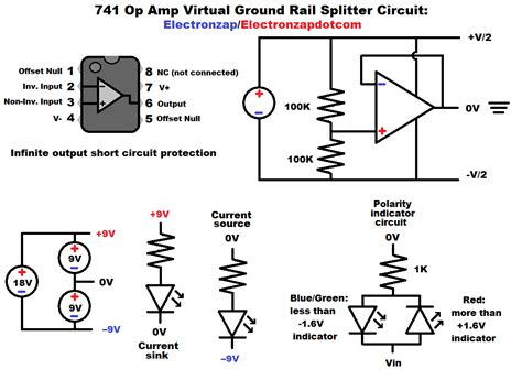 Operational Amplifier Op Amp and Comparator Circuits Schematic Diagrams ...