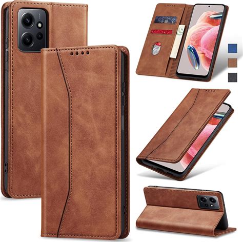 Jasonyu Coque Pour Xiaomi Redmi Note 12 4g Housse Etui En Cuir Pu Portefeuille Antichoc