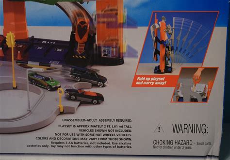 Galleon Hot Wheels Super Electronic City Center Four Level Deluxe Folding Playset With Built