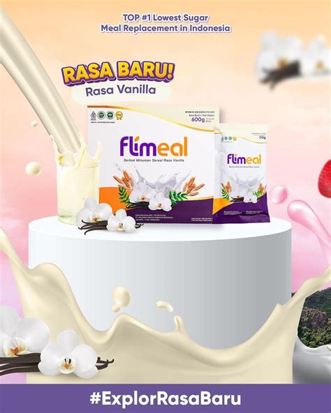 Flimeal Original 1 Box Promo Beli 2 Gratis Shaker Flimeal Rasa Taro