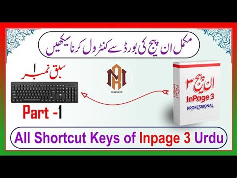 All Shortcut Keys Of Inpage Urdu Inpage Shortcut Keys Urdu Part