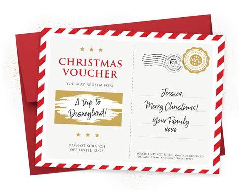 Christmas Scratch Off Voucher Kreate Paper Co