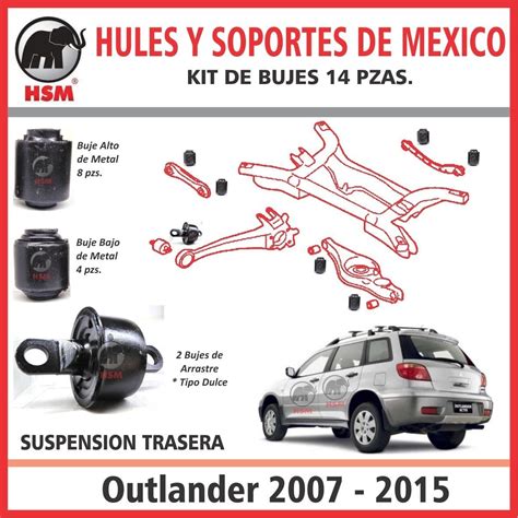 Kit Bujes Suspension Trasera Outlander Mo O Pz Meses Sin Intereses