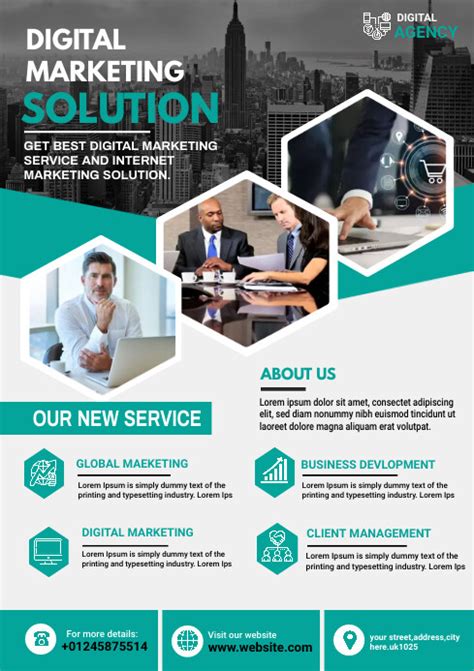 Digital Marketing Agency Flyer Template Postermywall