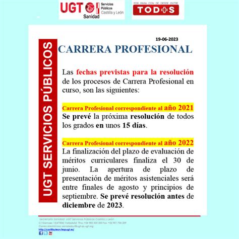 Carrera Profesional Sacyl UGT