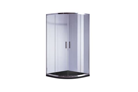 Shop 100 X 100cm Chrome Rounded Sliding 6mm Curved Shower Screen With