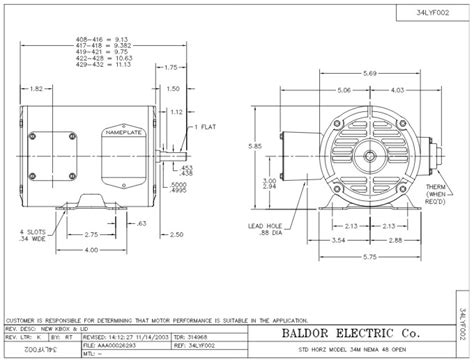 EM30011 Baldor Three Phase Open Drip Proof Foot Mounted 1 2HP