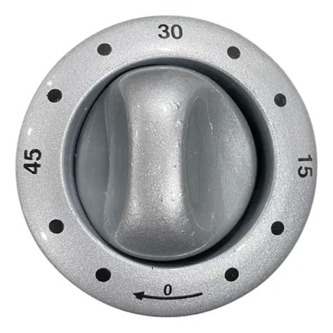 Perilla Horno Cocina Domec Gris Doble Plastico Timer