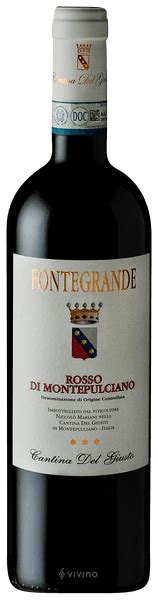 Cantina Del Giusto Fontegrande Rosso Di Montepulciano Vivino Us