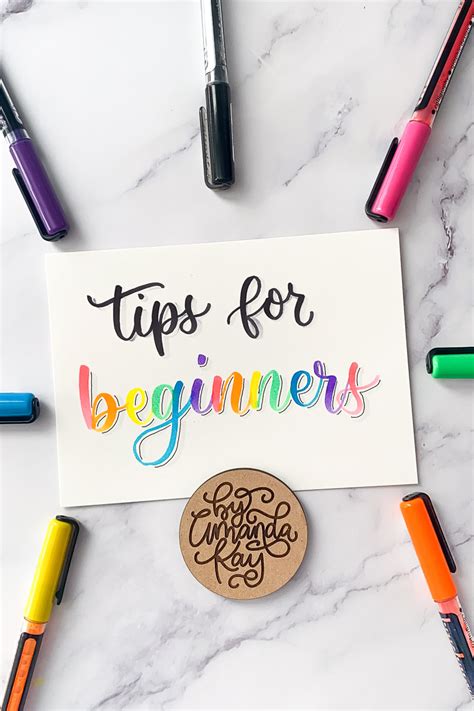 Brush Calligraphy Tips for Beginners | By Amanda Kay