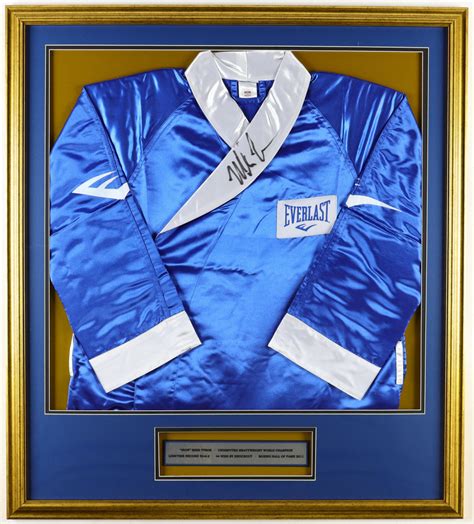 Mike Tyson Signed Custom Framed Everlast Professional Boxing Robe