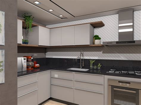 Cozinha Pedra Preta Interior Design Kitchen House Interior Novi