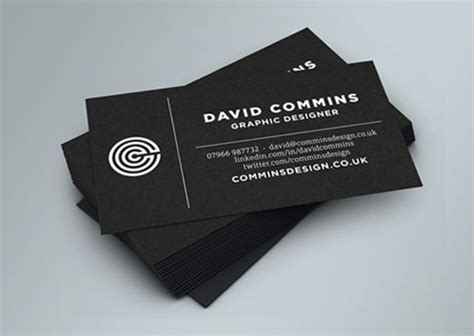 Black and White Business Cards Design (50 Inspiring Examples) | Design ...