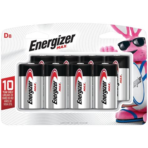 Energizer Energizer Max D Batteries 8 Pack D Cell Alkaline Batteries The Home Depot Canada