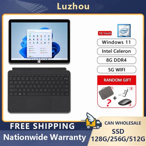 Luzhou Windows 11 Tablet PC 2-in-1 Laptop 10.1-inch Tablet Windows Tablet Office Thin Quad-Core ...