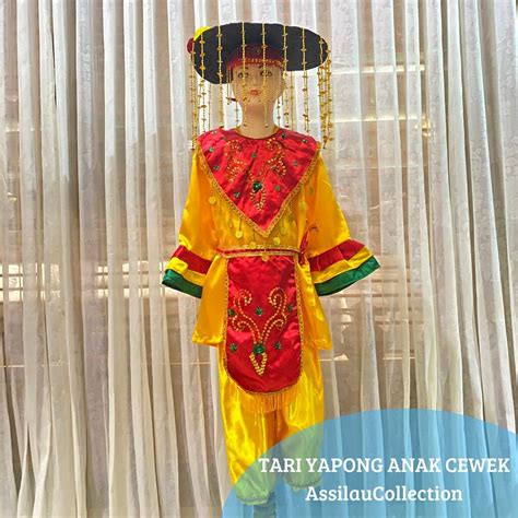 Pakaian Tradisional Tari Yapong//Baju Adat Tari Yapong Anak | Lazada Indonesia