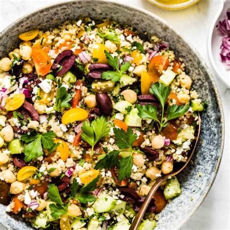 Mediterranean Quinoa Salad With Feta And Chickpeas Foolproof Living