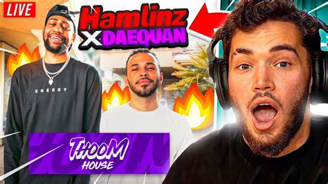 Adin Reacts To Daequan Hamlinz New NRG Thoom Content House YouTube