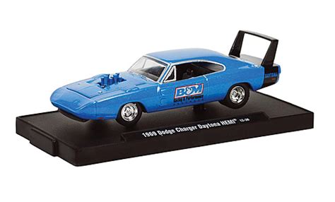 Miniature Dodge Charger M Machines Daytona Hemi Metallic Bleue B