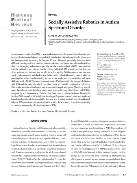 Pdf Socially Assistive Robotics In Autism Spectrum Disorder