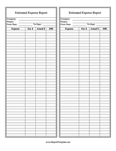 40 Expense Report Templates To Help You Save Money Templatelab