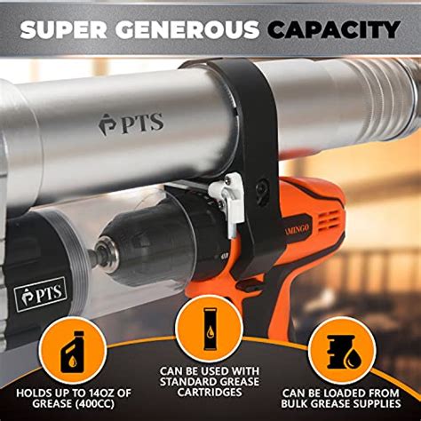 PTS Grease Gun Attachment for Cordless Drill Transform an Impact Driver ...