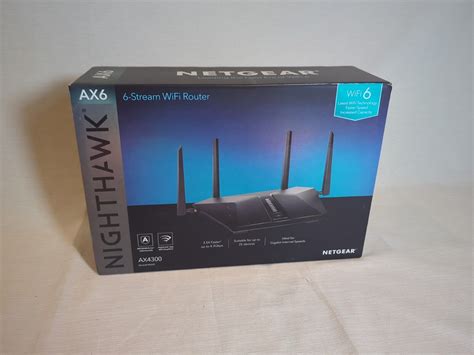 NETGEAR Nighthawk AX6 6 Stream AX4300 Wi Fi Router RAX45 100NAS