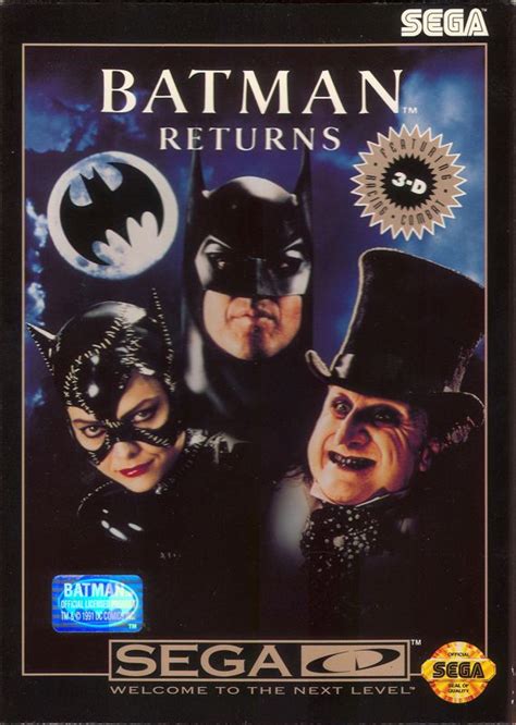Batman Returns 1992 Sega Cd Box Cover Art Mobygames