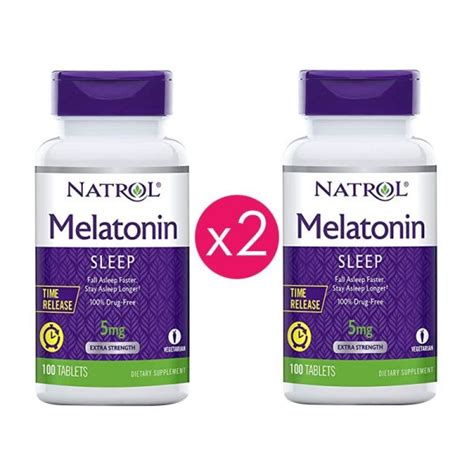 Natrol Melatonin Tr 5mg 2x100 Comprimidos I Farmacia Galeno