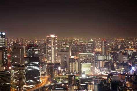 Japan Kansai Osaka City Night Stock Photo - Image of cityview, modern: 33758482