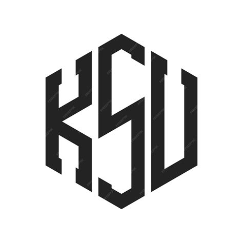 Premium Vector | KSU Logo Design Initial Letter KSU Monogram Logo using Hexagon shape