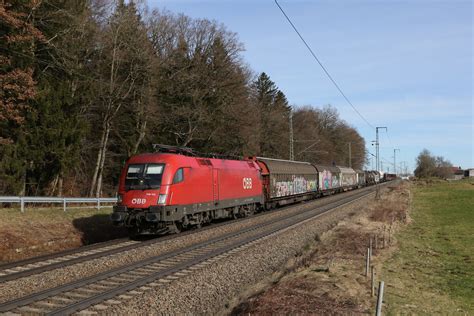 1116 125 war mit einem gemischten Güterzug am 21 Februar 2024 bei