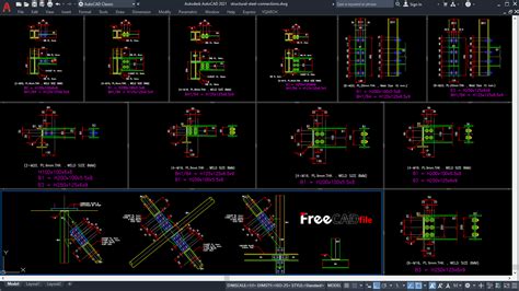 Structural Steel Connections Dwg