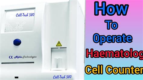 How To Operate Haematology Cell Counter 3 Part Cell Counter CBC