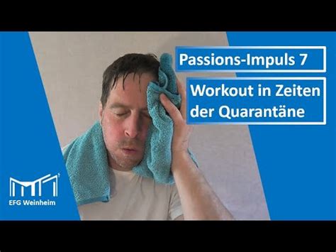 Passion 7 Workout in Zeiten der Quarantäne YouTube