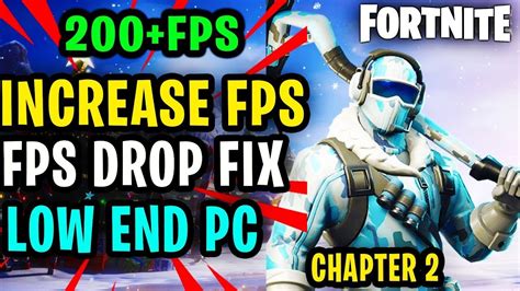 How To Boost Your Fps In Fortnite Improve Low End Pc Performance