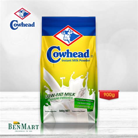 Cowhead Instant Milk Powder Low Fat Milk Calcium Enriched 500g Ben Mart