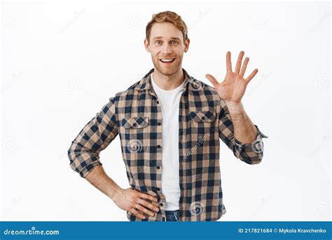 Hello Nice To Meet You. Cute Friendly African-american Female Saying Hi ...