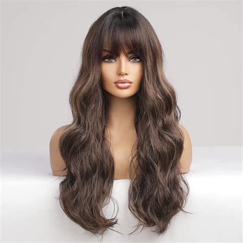 Amazon Haircube Ombre Brown With Blonde Highlight Women S Wig