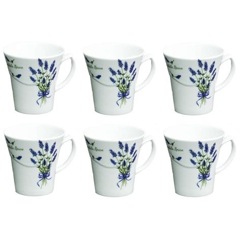 LUBIANA Lawenda Moving 6 x Kubek 300 ml Żabka Hurtownia Porcelany