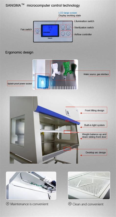 V Vertical Laminar Airflow Hood Two Peoples Biobase Laminar Flow