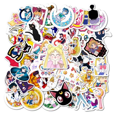 Pack 50 Stickers Sailor Moon